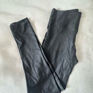 Black Faux Leather Leggings